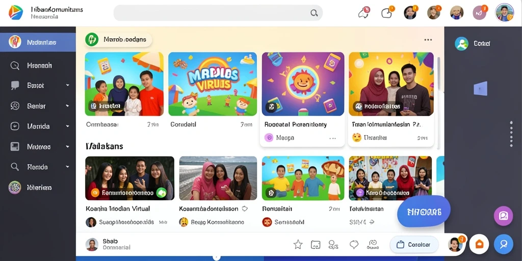 Fitur chat yang memungkinkan interaksi antar pemain.
