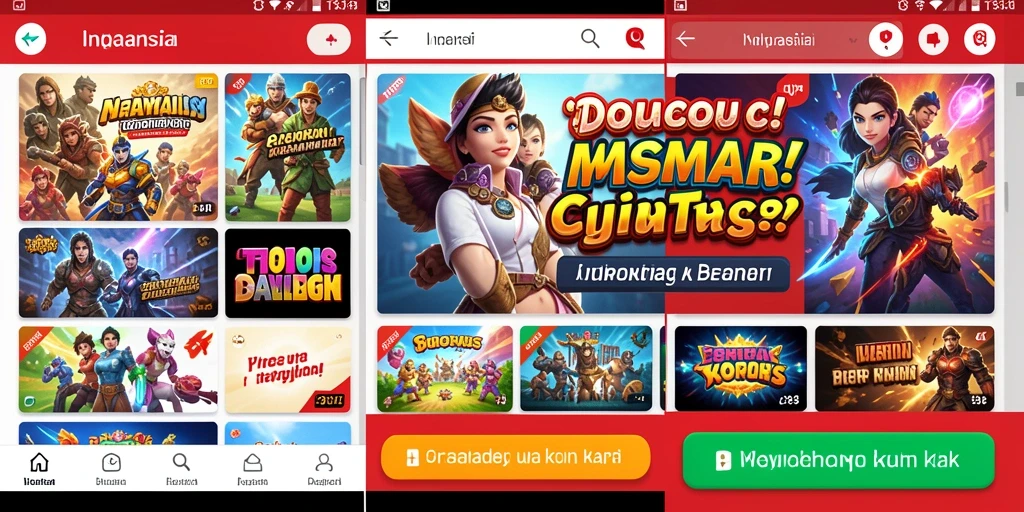 Tampilan level yang menantang dan menarik perhatian.