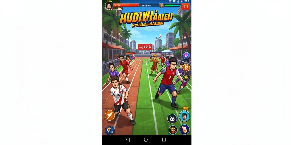 Screenshot menampilkan sistem pertarungan yang dinamis dan seru.
